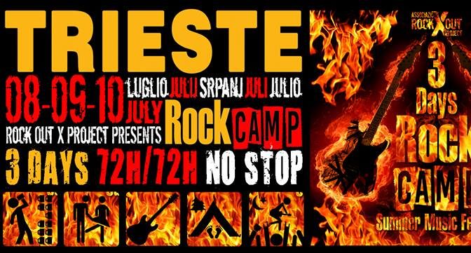 Rock Camp Summer Music Festival, 8-9-10 luglio Trebiciano (Trieste)
