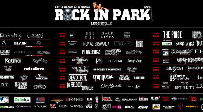 Rock In Park 2017: un mese di festival tra concerti, food trucks e dj-set