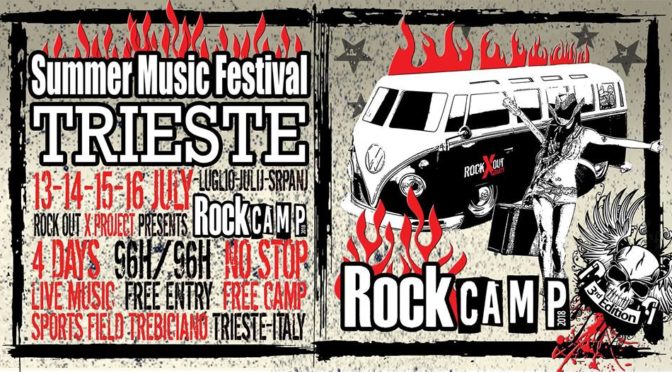 Rock Camp Trieste: gli orari di venerdì 13 e sabato 14 luglio