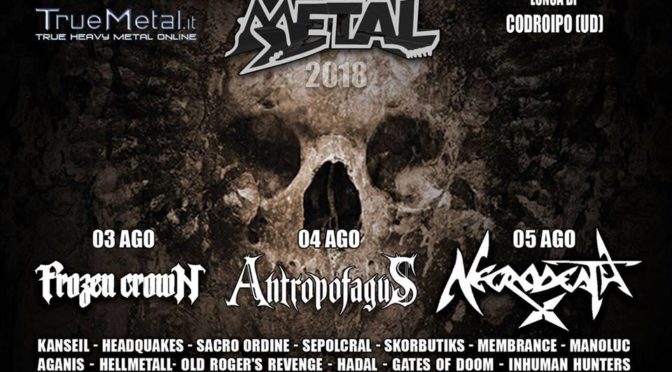Summer Metal 2018 @Lonca di Codroipo (UD): il bill completo