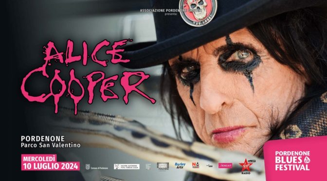 Alice Cooper, unica data italiana al Pordenone Blues Festival mercoledì 10 luglio